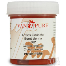 Краска гуашевая Van Pure 40 мл Сиена жженая 062